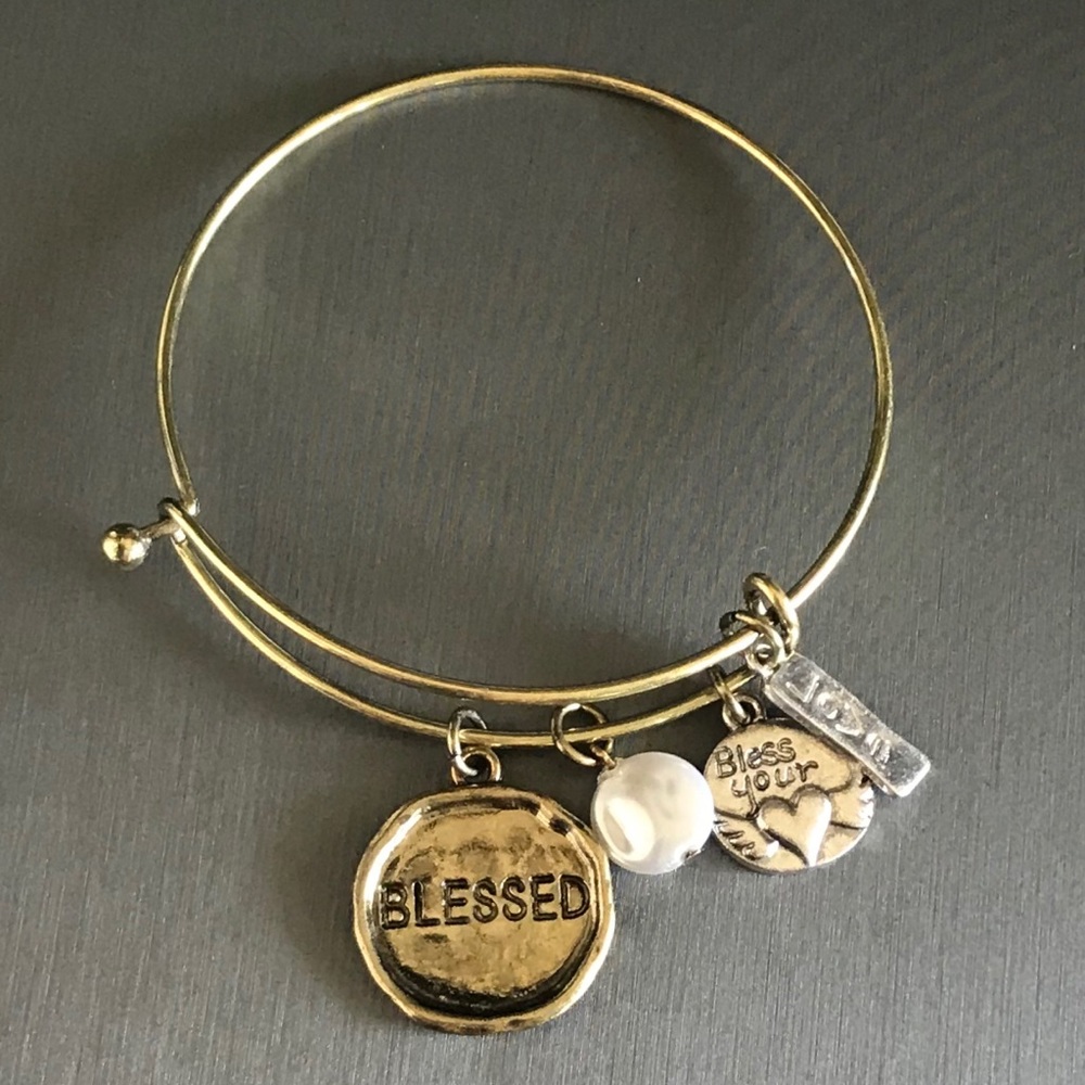 Blessed Charm Bangle Bracelet